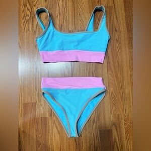 LainSnow Cotton Candy Two-Piece Bikini Set